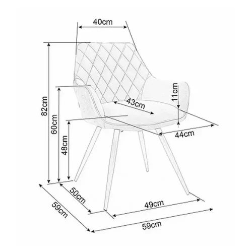 Indoor Stuhl - Grau