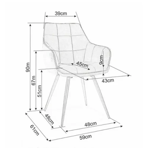 Indoor Stuhl Schwarz