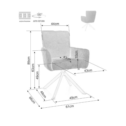 Drehstuhl – Indoor Stuhl Beige