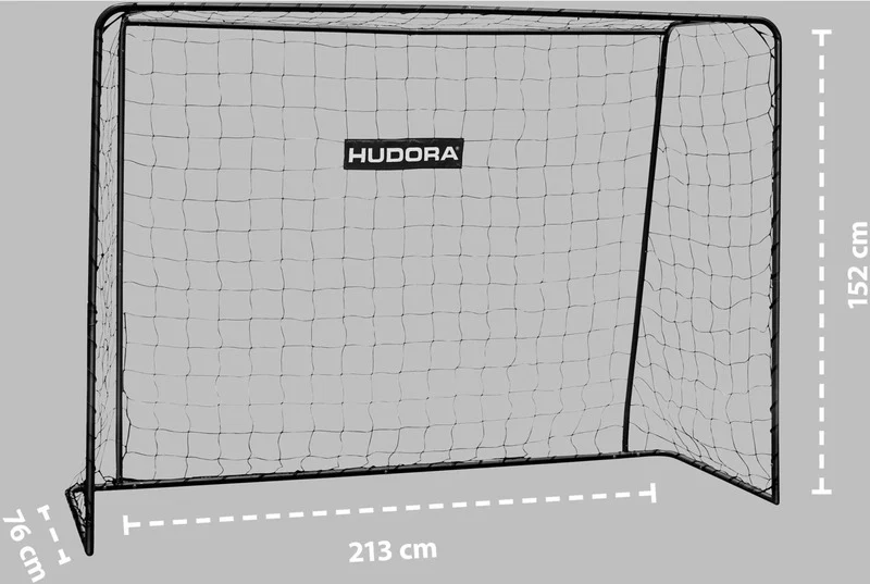B-Ware HUDORA Fußballtor Solid 25 schwarz Fußballtor Kinder ab 6 Jahre 213x152x76 cm