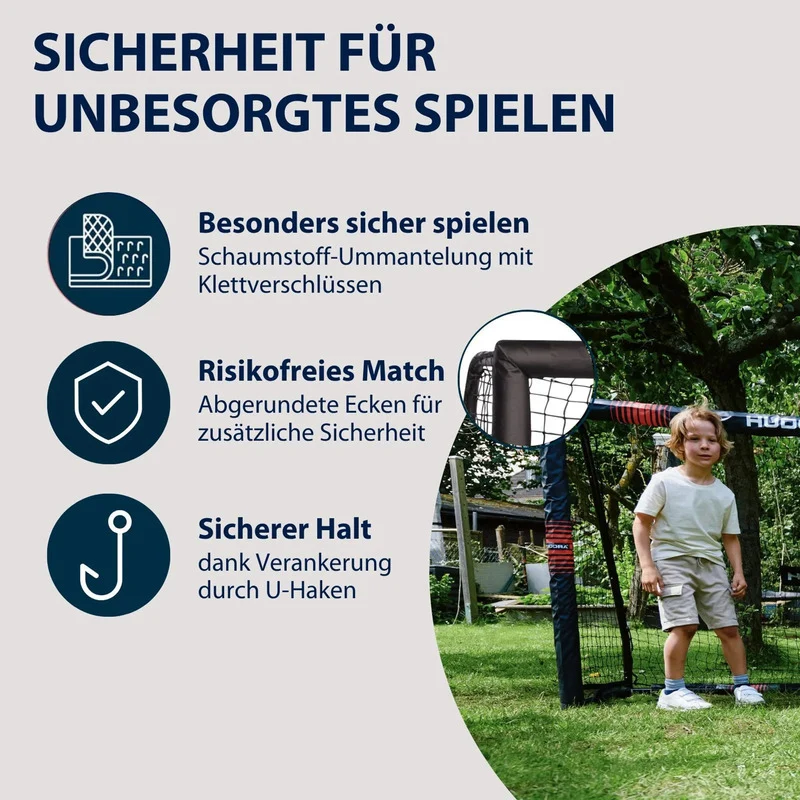 B-Ware HUDORA Fußballtor Pro Tect 180 Tor Fußballtor mit gepolstertem Aufprallschutz