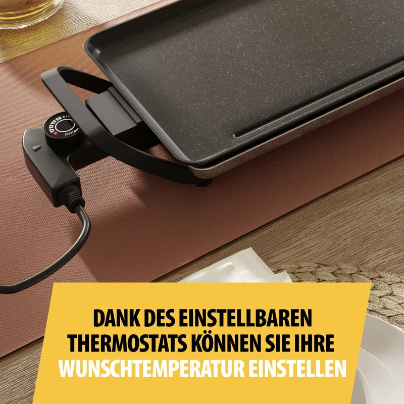 B-Ware Tristar Grillplatte Elektro Grill Grillplatte Schwarz Slim XL BP2669