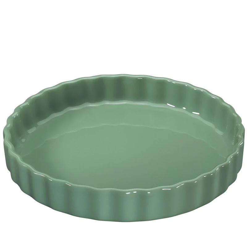 Tarteform Keramik lindgrün 27 cm