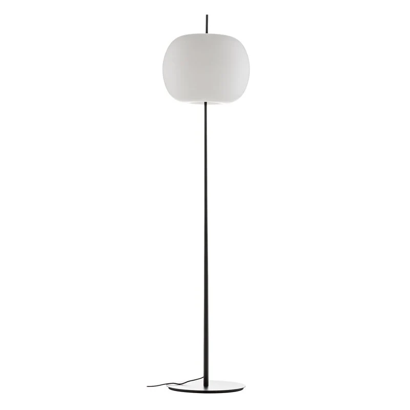 B-Ware Kundalini Stehleuchte Lampe schwarz Kushi XL 185 cm Dimmer Designerlicht Leuc287
