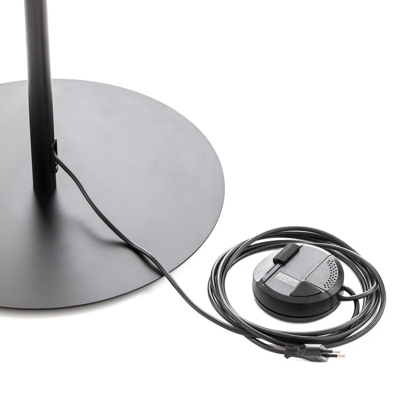 B-Ware Kundalini Stehleuchte Lampe schwarz Kushi XL 185 cm Dimmer Designerlicht Leuc287