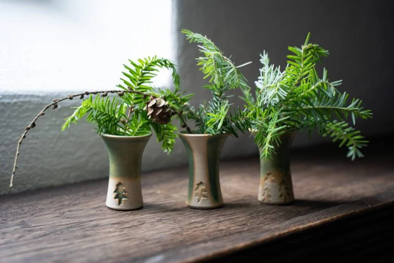 Mini-Vasen Tannenbaum (3er-Set)