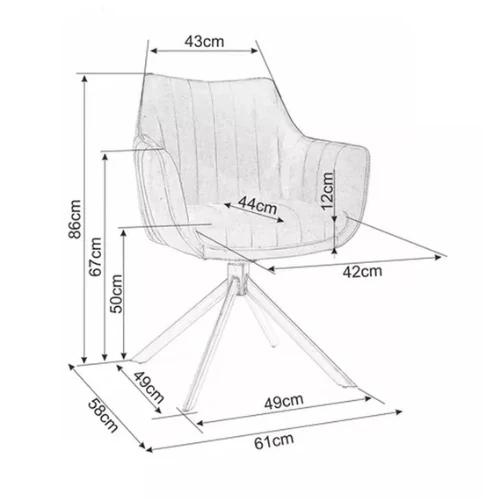 Drehstuhl – Indoor Chair Grau
