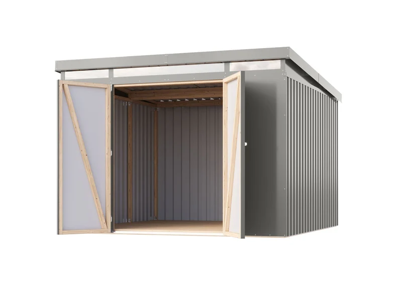 Karibu Metallgerätehaus Iridium 3,5 in Graualuminium
