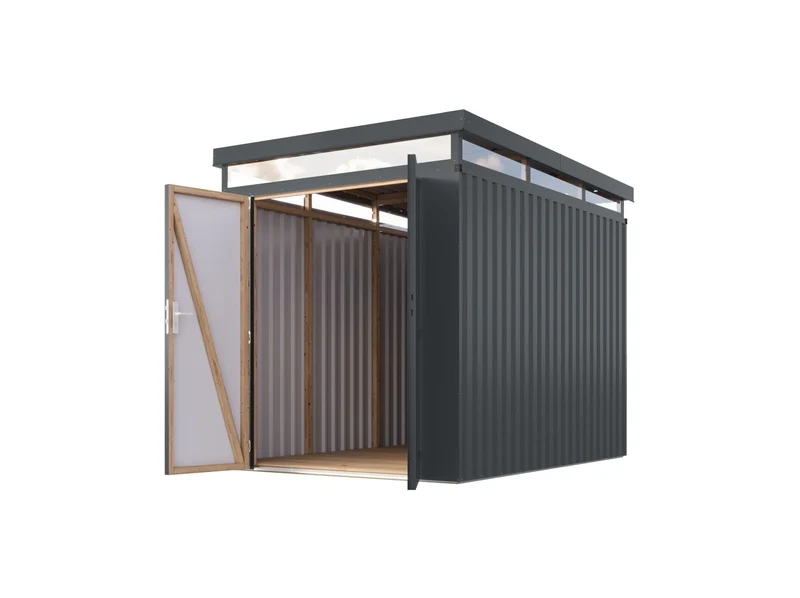 Karibu Metallhaus Aurum 2,5 in Anthrazit