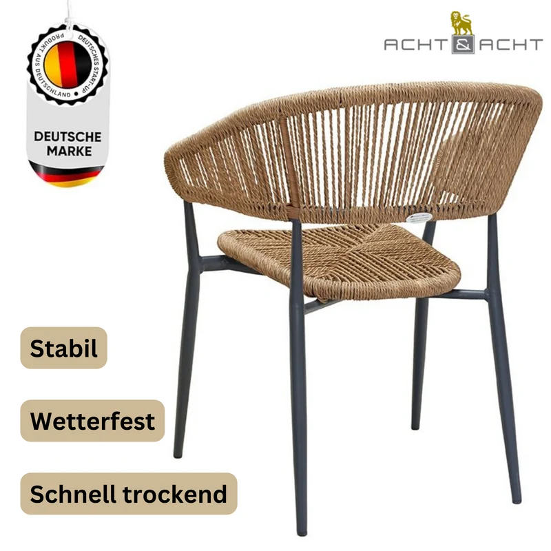 Maskni-01 Terrassenstuhl mit Armlehne