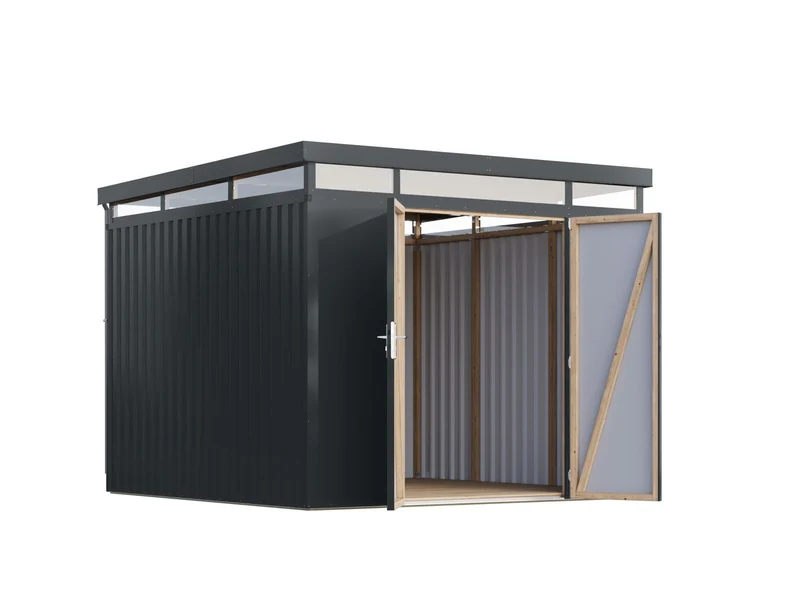 Karibu Metallhaus Aurum 3,5 in Anthrazit