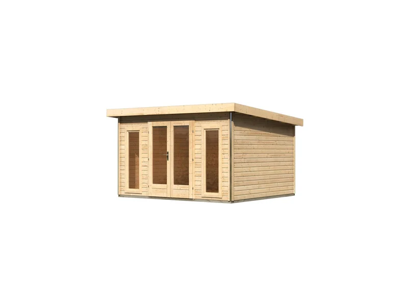 Karibu Gartenhaus Radeburg 2 natur 38 mm