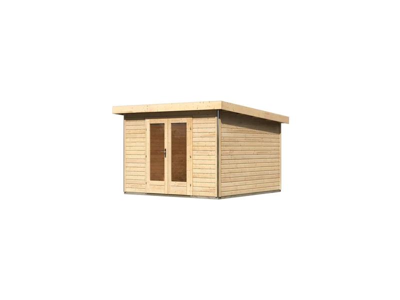 Karibu Gartenhaus Radeburg 1 natur 40 mm