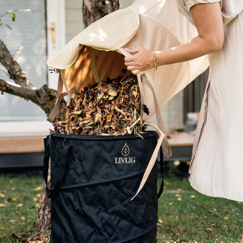 Gartensack Pop-up mit Deckel 90 l