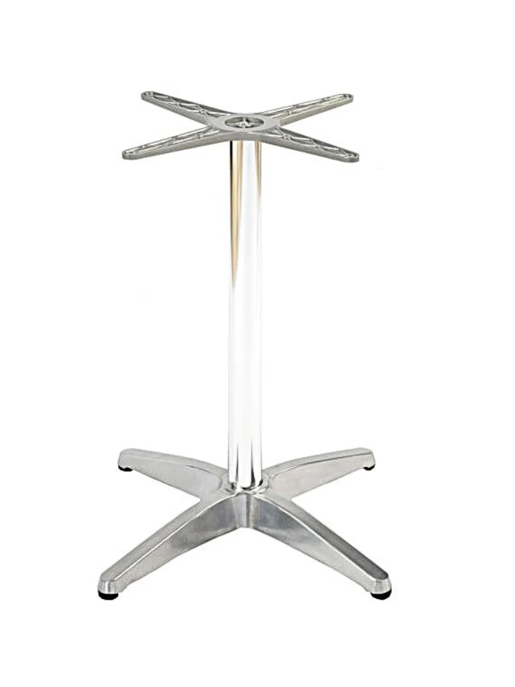 Aluminium Tischgestell Silber Glänzend Höhe 72 cm