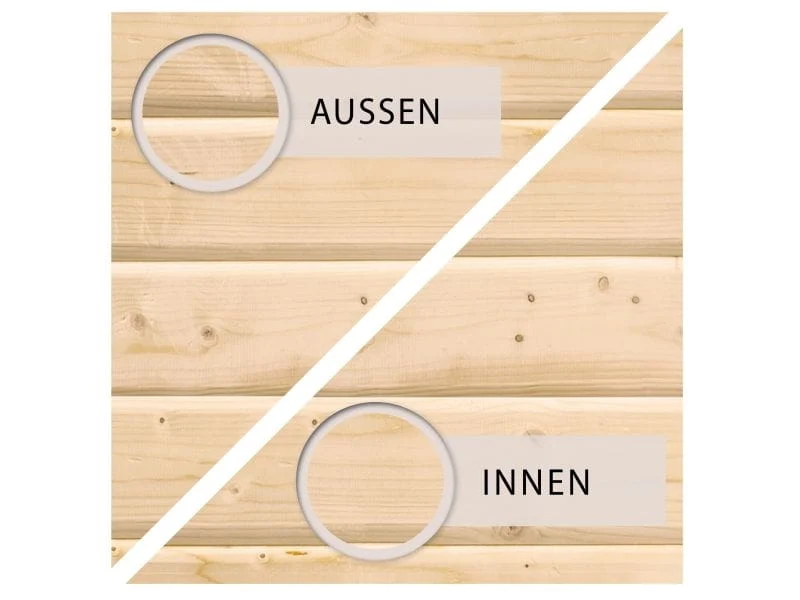 Karibu Fasshaus 3 ohne Saunaofen