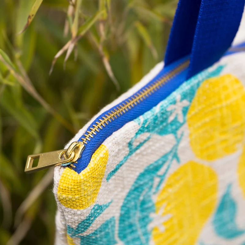 Shopper Zitrone aus Baumwolle
