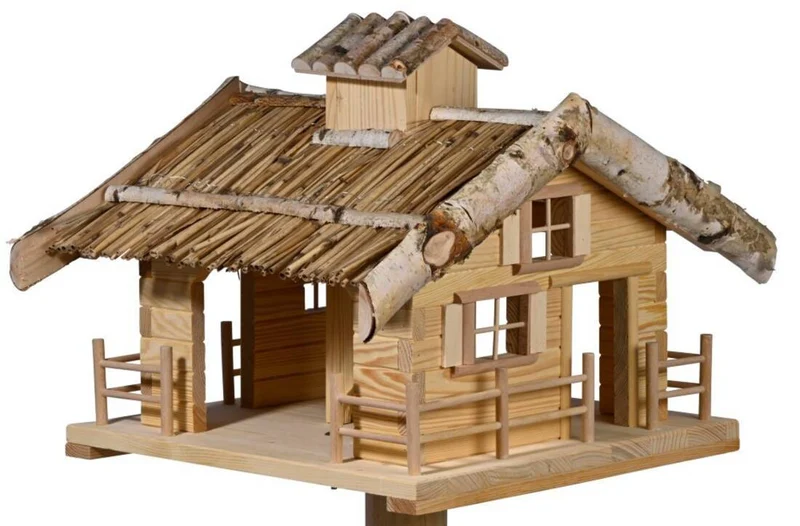 Vogelhaus Berghütte mit Ständer