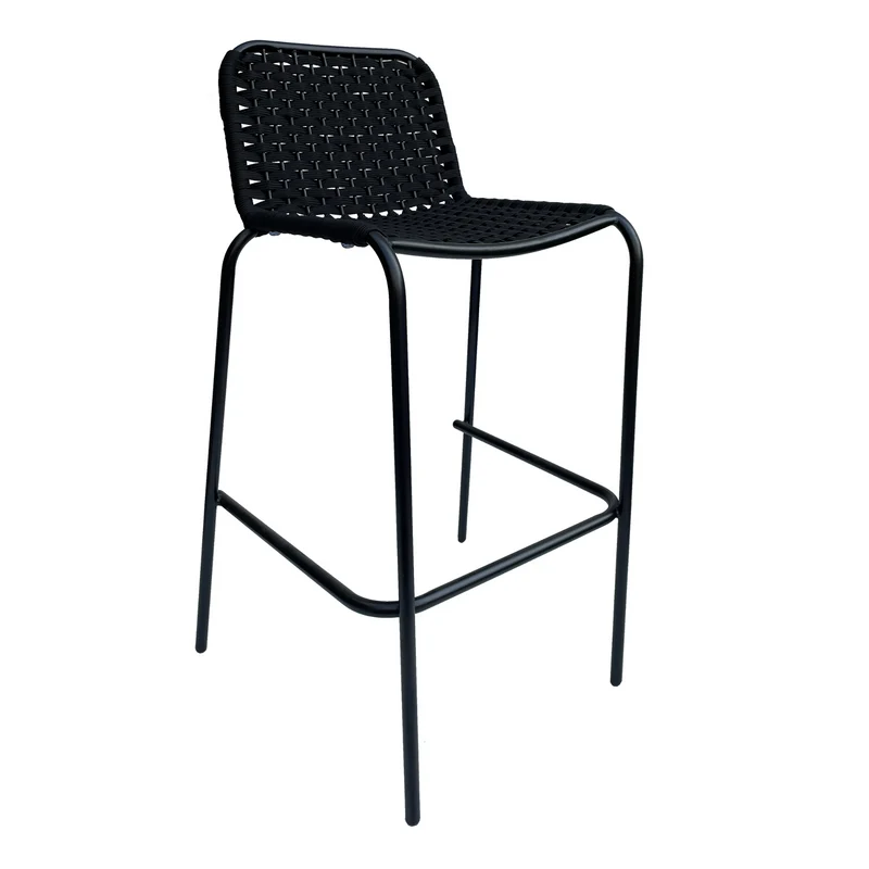 Stuhl – Barhocker aus Stahl mit Polyester