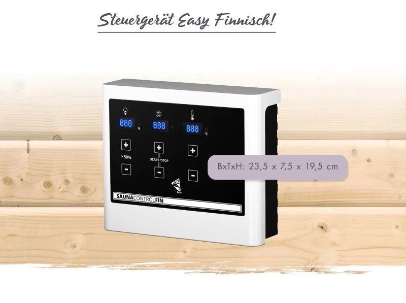 Karibu Saunaofen 9,0 kW externe Steuerung Easy und Steine