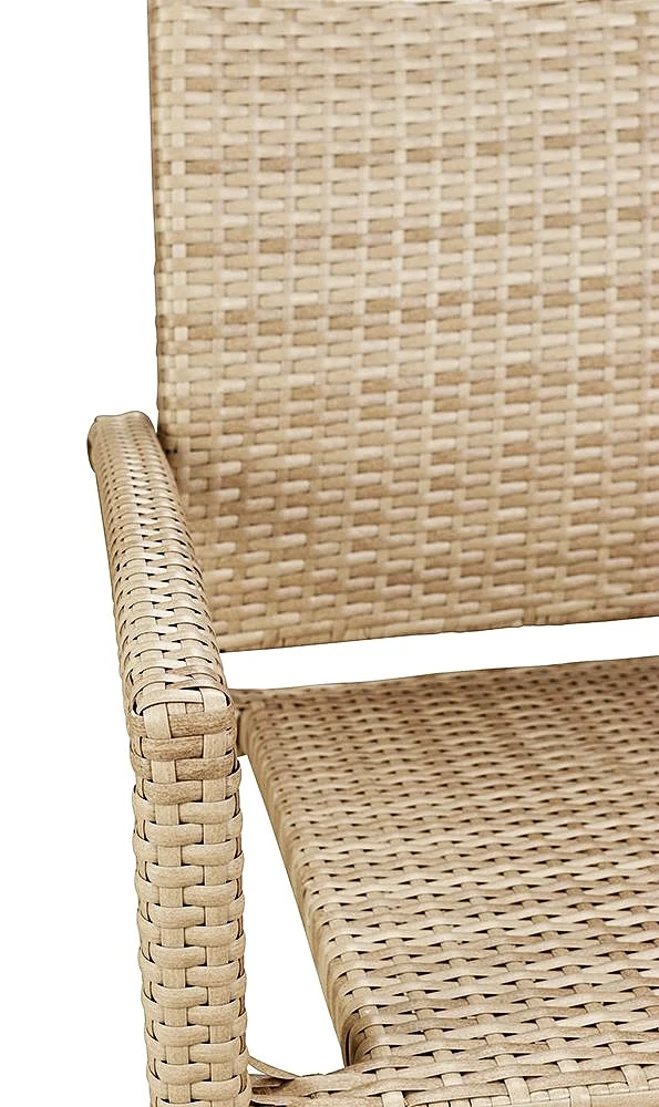 Gartenstuhl Rattan- Armlehne, Stapelbar