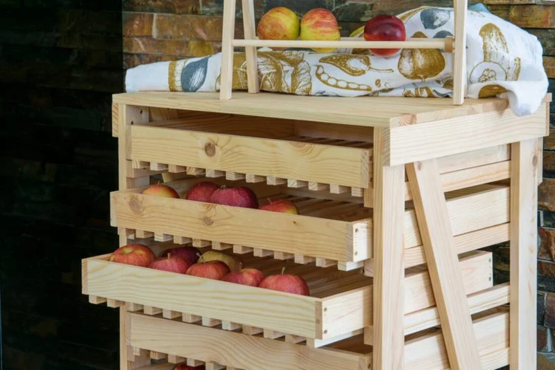 Vorratsregal für Obst und Gemüse