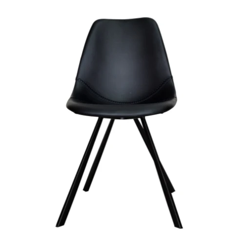 PU-Leder Stuhl Schwarz