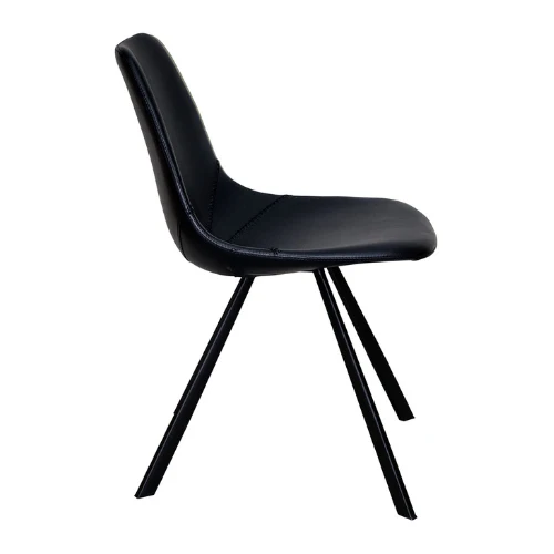 PU-Leder Stuhl Schwarz