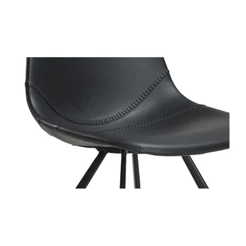 PU-Leder Stuhl Schwarz