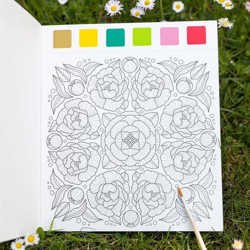 Malbuch Aquarell-Glück Blütenzauber