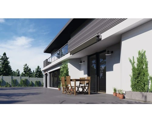 D-Ware Gelenkarmmarkise 3,5x2,5 Stoff Uni grau Lotuseffekt RAL 9006 weißalu DEFEKTWARE