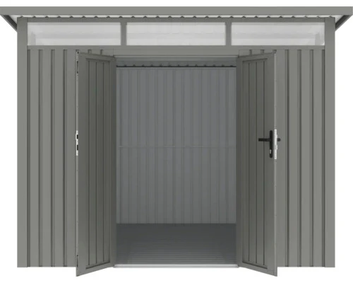 B-Ware Konsta Fußboden Boden Gartenhaus Metall Stahl Silber Fusio L 268 x 268 cm