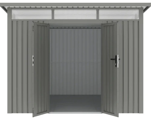 B-Ware Konsta Fußboden Boden Gartenhaus Metall Stahl Silber Fusio L 268 x 268 cm