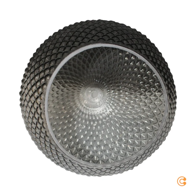 B-Ware Nordlux Tischleuchte Lampe Orbiform Glas rauchgrau transparent Schalter E27977