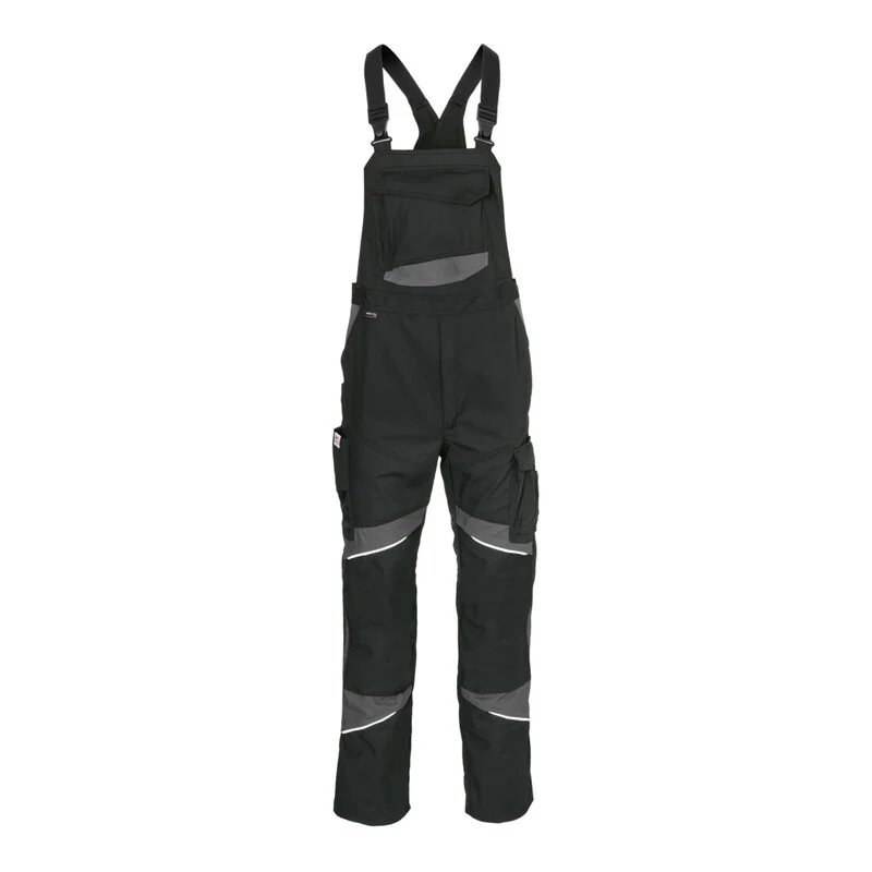 B-Ware Kübler Latzhose Arbeitshose ACTIVIQ Baumwolle Herren schwarz anthrazit Größe 50