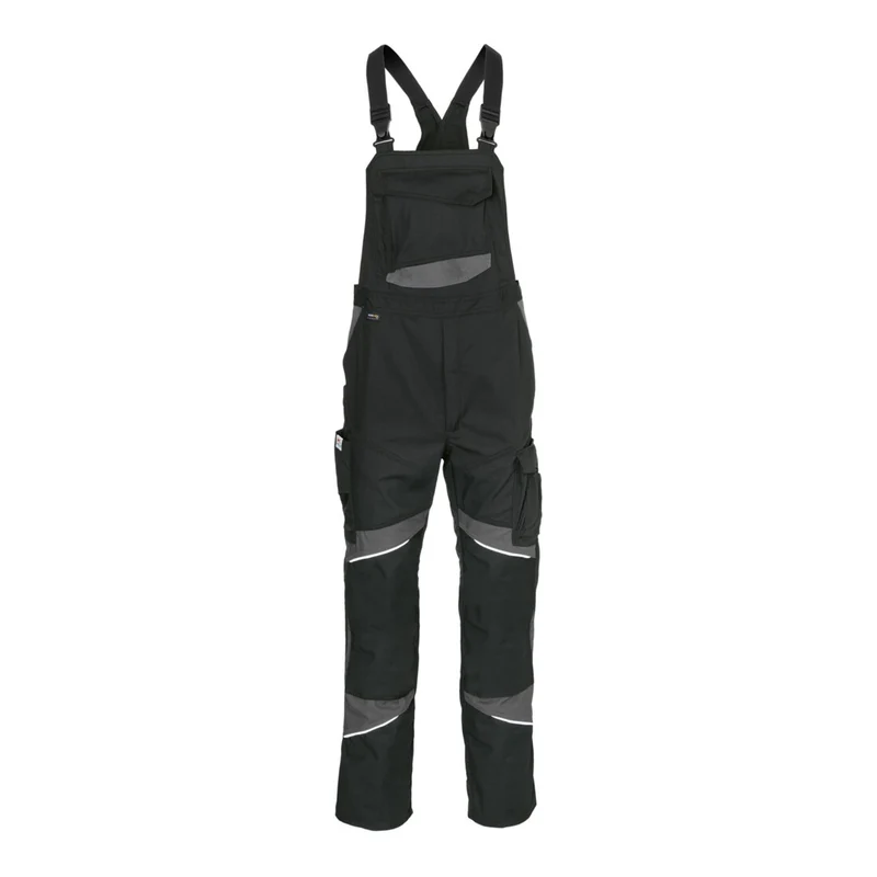 B-Ware Kübler Latzhose Arbeitshose ACTIVIQ Baumwolle Herren schwarz anthrazit Größe 50