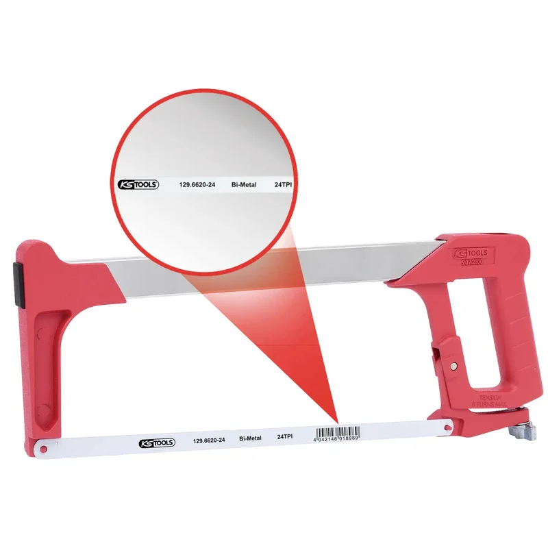B-Ware KS Tools Metallsägebogen 9072100 leicht mit Handschutz und Daumenstütze 305mm
