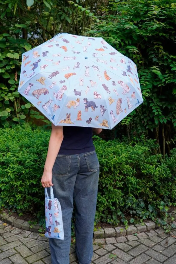 Taschenschirm mit Hundemotiv