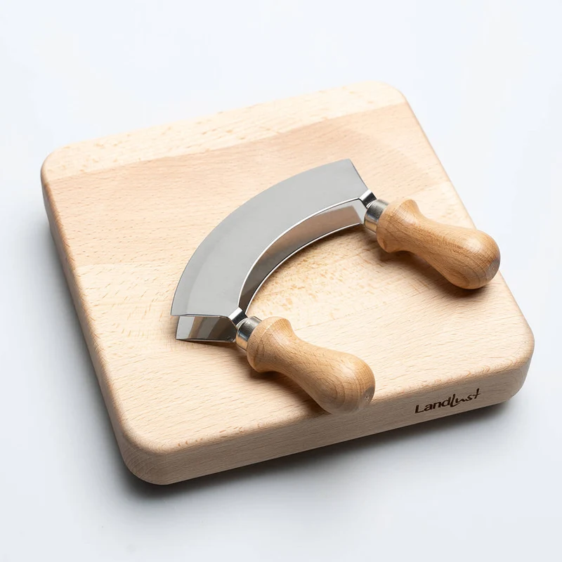 Wiegemesser mit Kräuterbrett