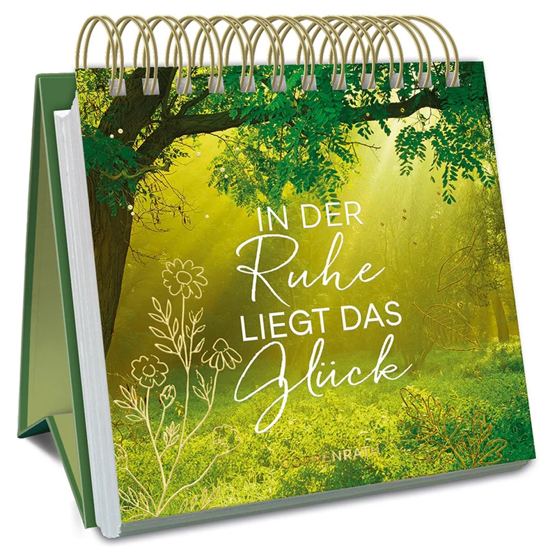 Spiralaufsteller "In der Ruhe liegt das Glück"