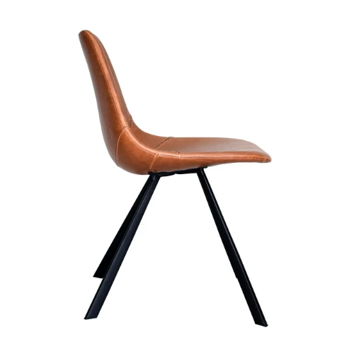 PU-Leder Stuhl Cognac