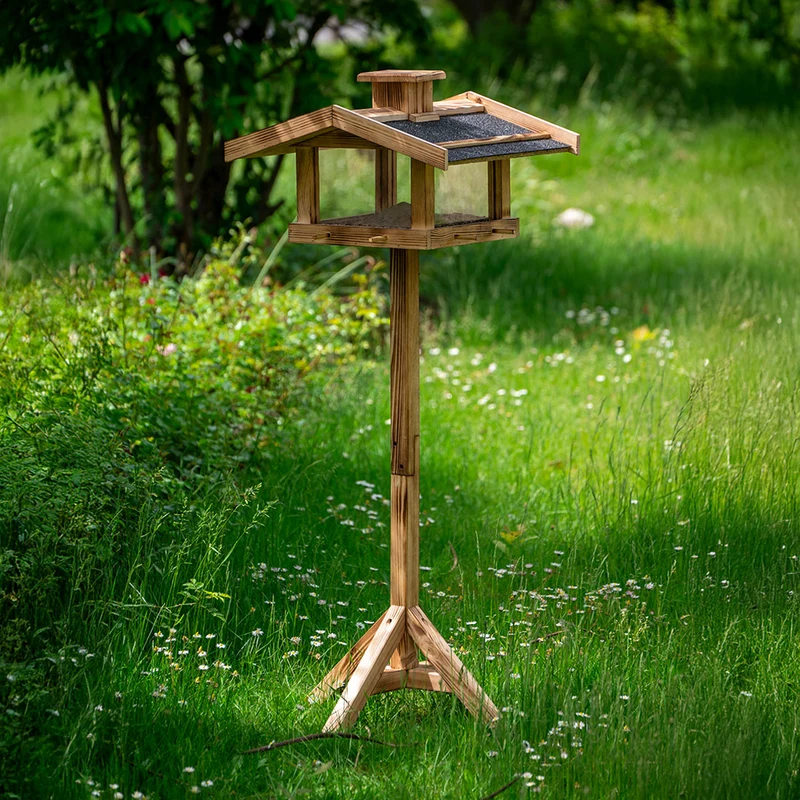 Vogelhaus geflammt mit Ständer