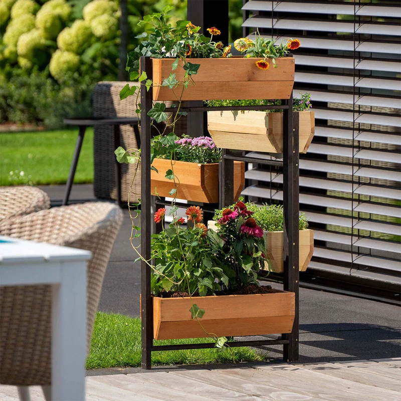 Vertikalbeet mit 5 Kästen