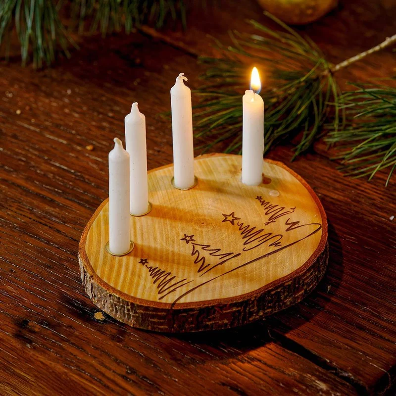 Kleiner Adventskranz mit 4 Kerzen