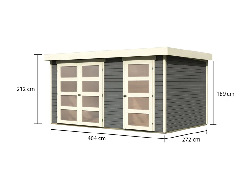 Karibu Systemhaus Mühlentrup 2 terragrau 19 mm