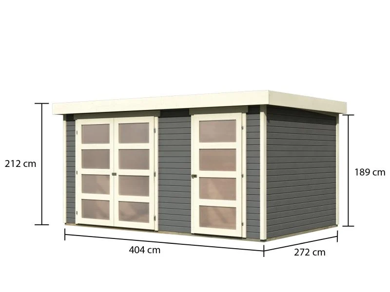 Karibu Systemhaus Mühlentrup 2 terragrau 19 mm