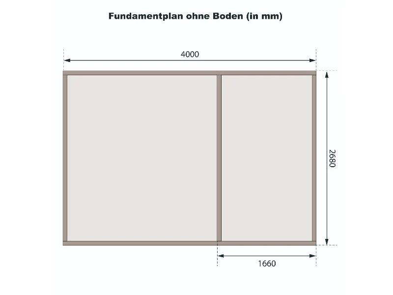 Karibu Systemhaus Mühlentrup 2 naturbelassen 19 mm