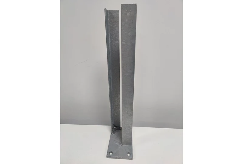 Pfostenträger zum Aufschrauben für Aluminiumzaun