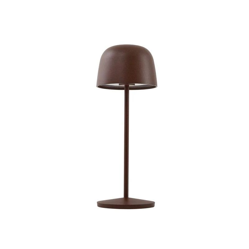 8x B-Ware Lindby Tischleuchte Lampe LED Akku Arietty rostbraun dimmbar IP65 8 STÜCK