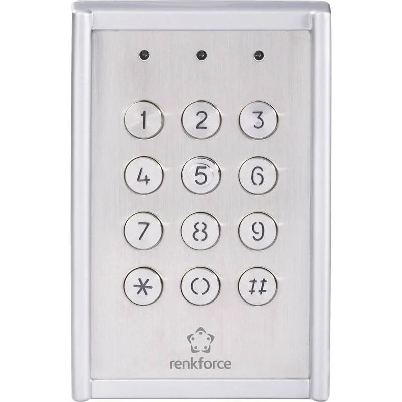 D-Ware Renkforce 751624 Codeschloss Schloss Code Aufputz IP65 mit beleuchteter Tastatur